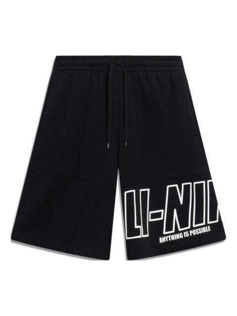 Li-Ning Li-Ning Anything Is Possible Graphic Shorts 'Black' AKST597-2