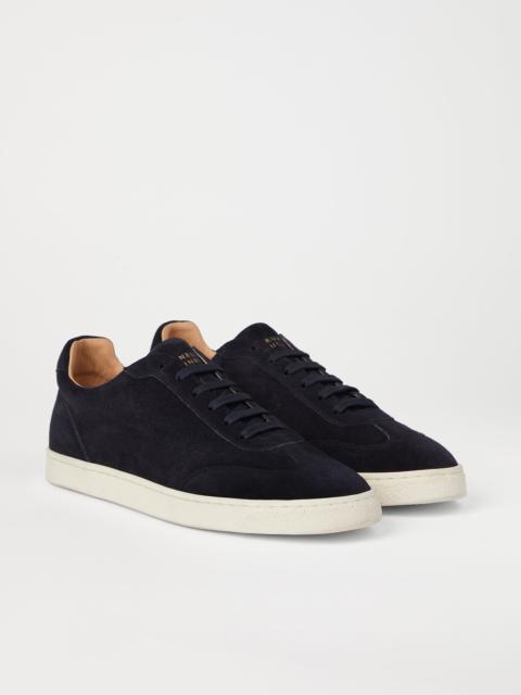 Brunello Cucinelli Suede sneakers with natural rubber sole