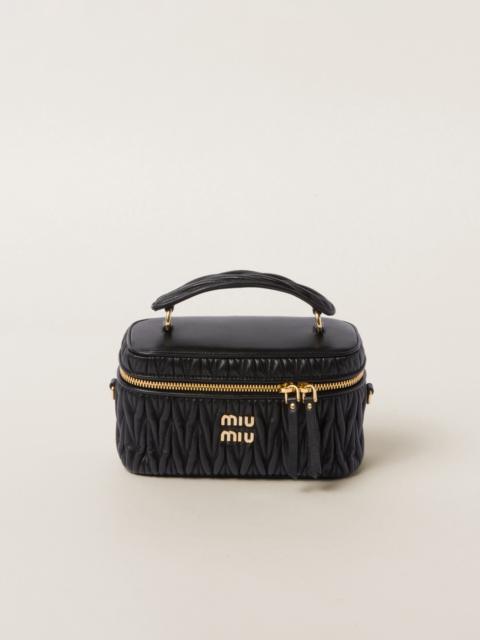 Miu Miu Matelassé nappa leather shoulder bag