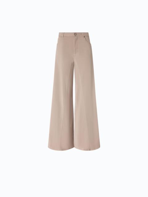 PINKO FLARED GABARDINE JEANS WITH SUPER WIDE LEG