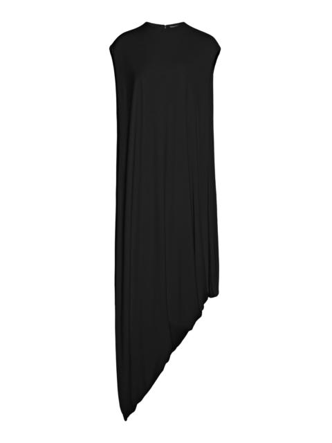 TOM FORD Impossible Draped Crepe Jersey Long Top black