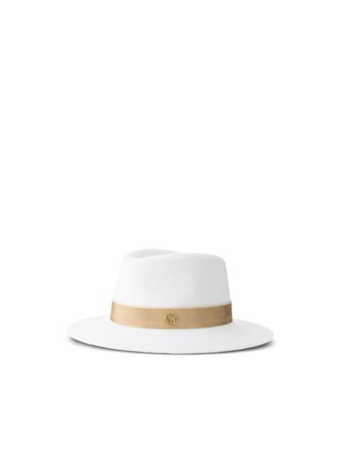 MAISON MICHEL logo-plaque hat