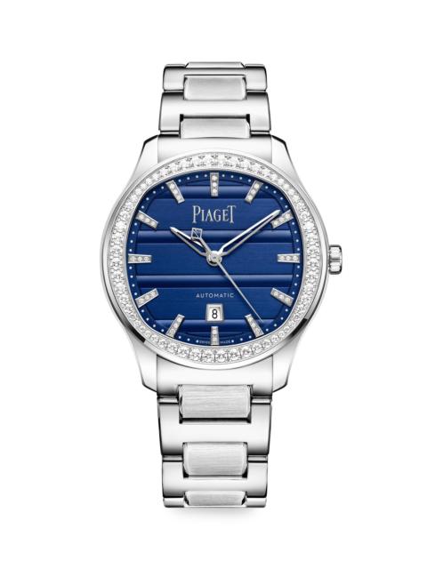 Piaget Women's Polo Stainless Steel & 1.04 TCW Diamond Signature Date Watch/36MM - Steel