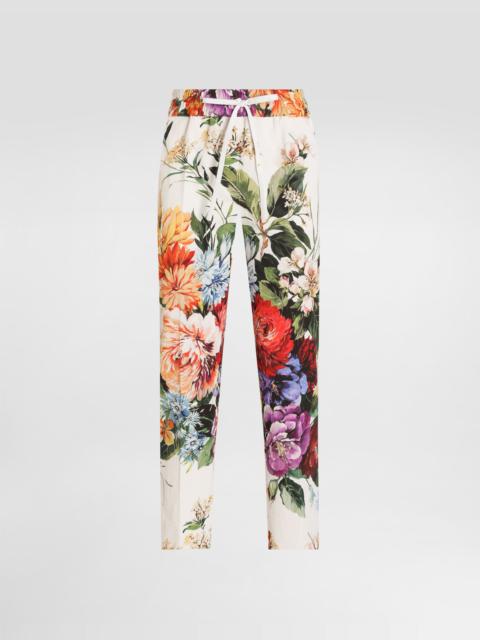 Dolce & Gabbana Flower bouquet-print trousers
