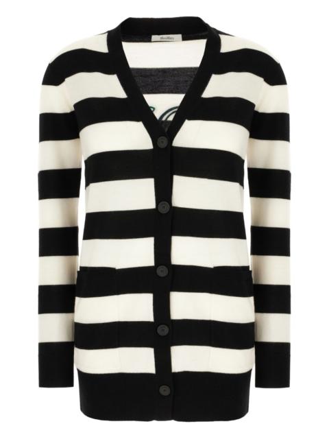 Max Mara striped virgin-wool cardigan