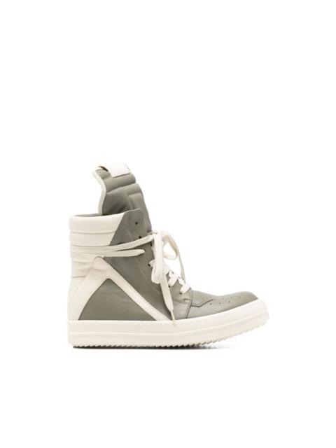 Rick Owens high-top panelled sneakers