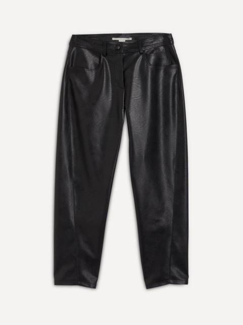 Stella McCartney Straight-Leg Faux-Leather Trousers