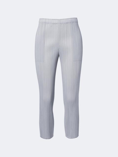 Pleats Please Issey Miyake Basics cropped pleated slim pants