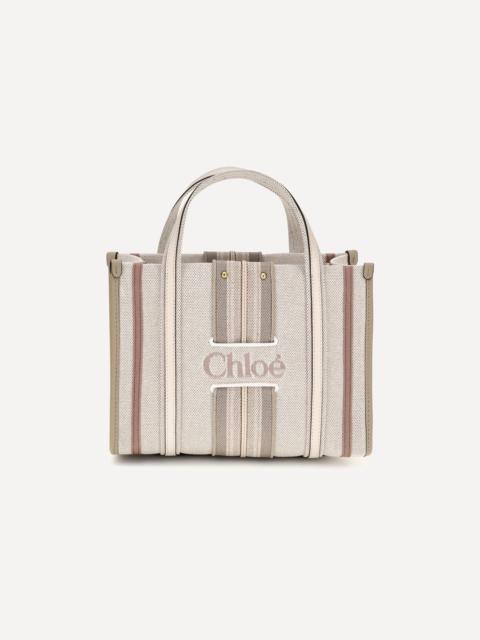 Chloé Small Woody Loop canvas Tote Bag