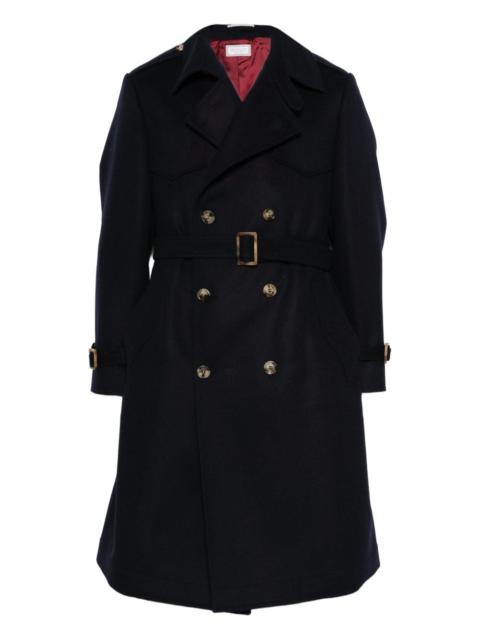 Brunello Cucinelli double-breasted belted coat