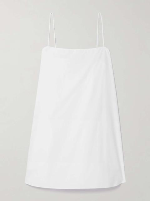 MATTEAU Organic cotton-poplin mini dress White