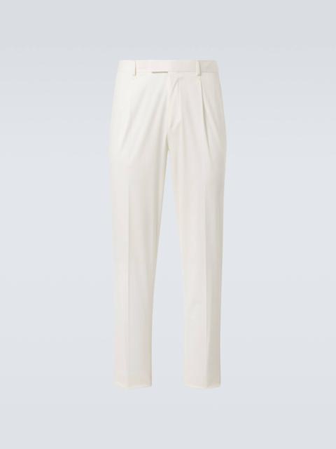 ZEGNA Cotton-blend straight pants