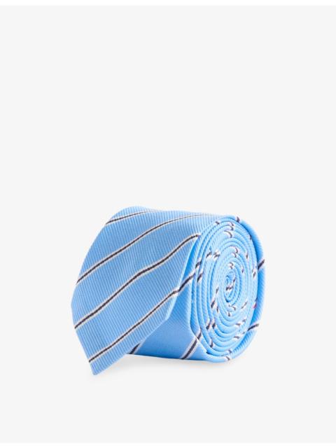 Thom Browne Jacquard Stripe Silk Tie