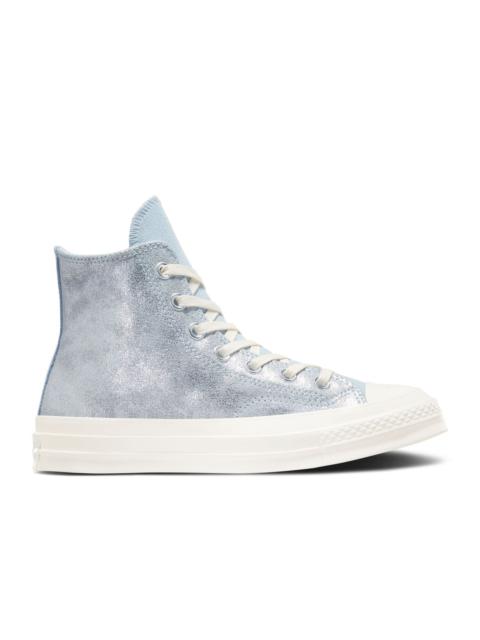 Converse CHUCK 70 HIGH 'SUEDE SHIMMER - WINTER SLAY BLUE'