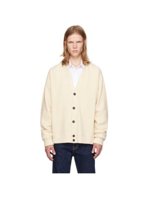 Off-White Y-Neck Cardigan