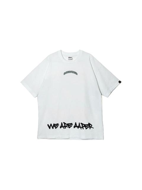 Li-Ning x Aape BadFive Graphic Loose Fit T-shirt 'White' AHSR751-2
