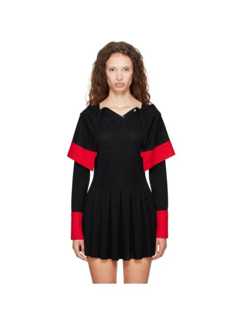 FIDAN NOVRUZOVA Black Vere Polo Minidress