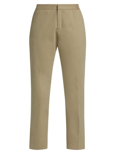 FABIANA FILIPPI Women's Tecno Tailored Regular-Fit Trousers - Open Green