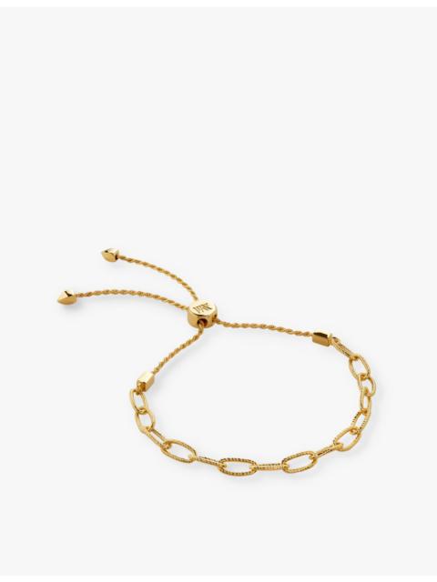 MONICA VINADER Corda link friendship chain 18ct yellow gold vermeil bracelet