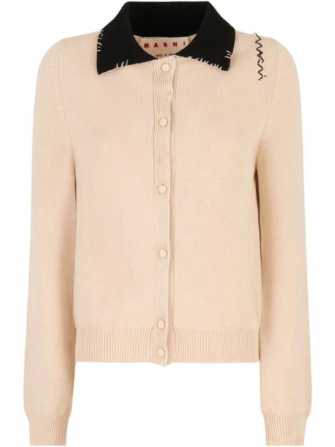 Marni contrasting-collar cardigan