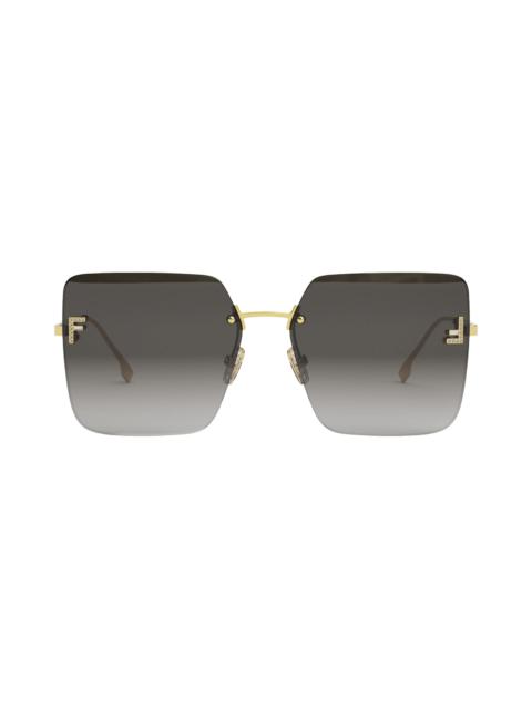 'Fendi First 59mm Geometric Sunglasses