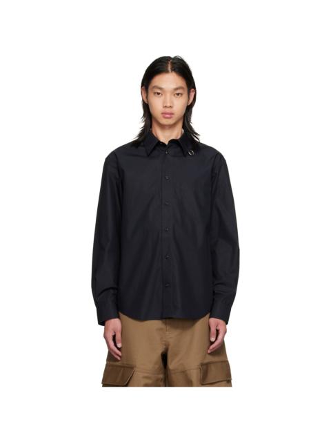 Simone Rocha Black Split Ring Classic Shirt