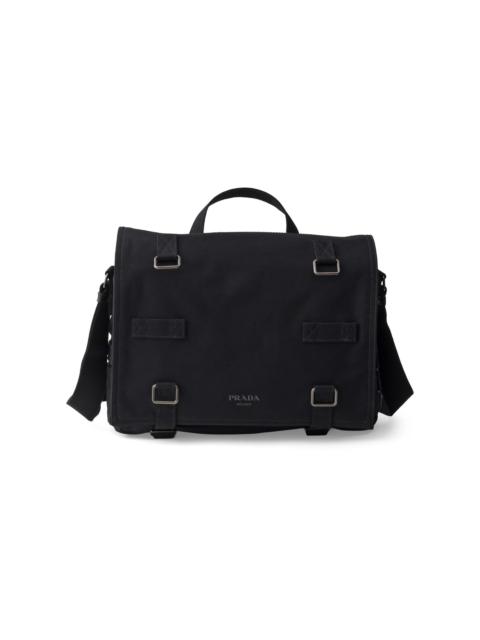 Prada Men's Canvas Shoulder Bag - Black