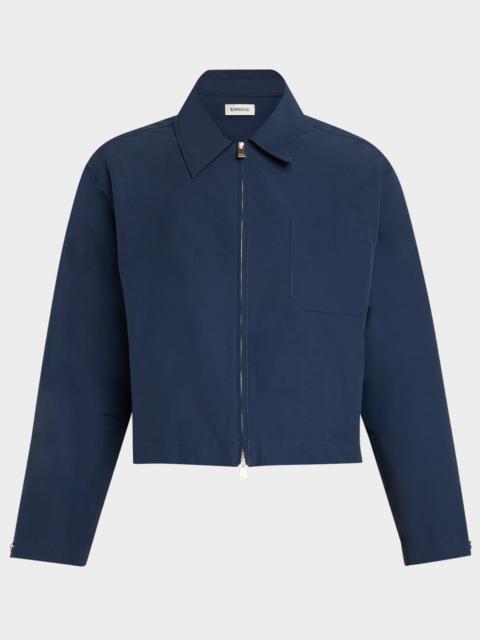 SIMKHAI Edison Zip-Front Shirt