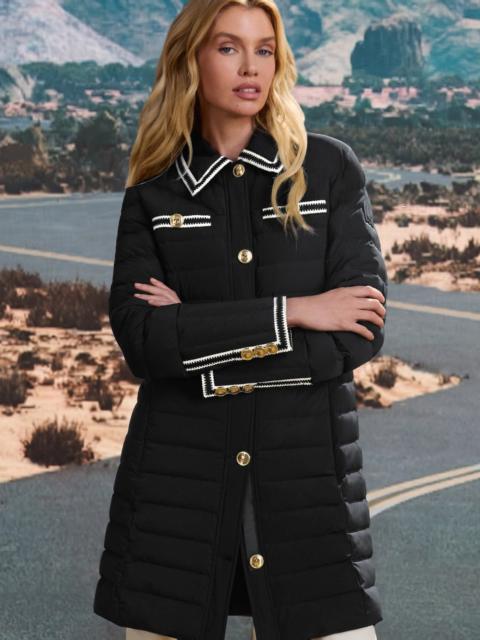 MACKAGE PRECIOUS Long Down Coat with Crochet Detailing
