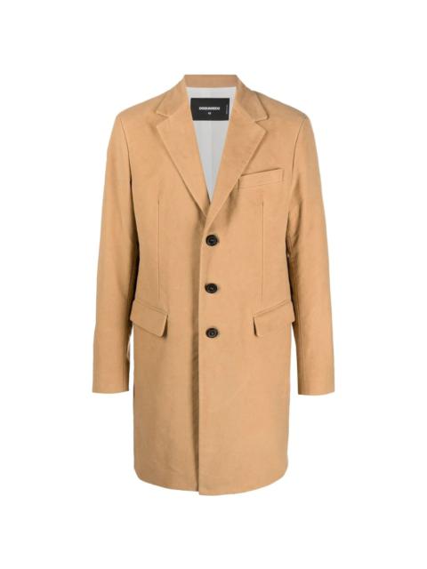 DSQUARED2 single-breasted cotton coat