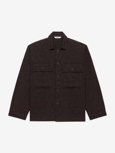 3sixteen M43 Overshirt - Chocolate Linen