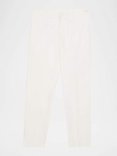 EMPORIO ARMANI Men & apos;s Cotton and Silk Flat Front Trousers