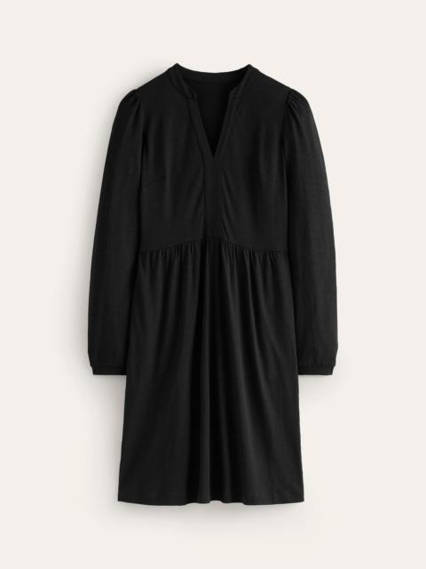 BODEN Naomi Relaxed Jersey Dress-Black