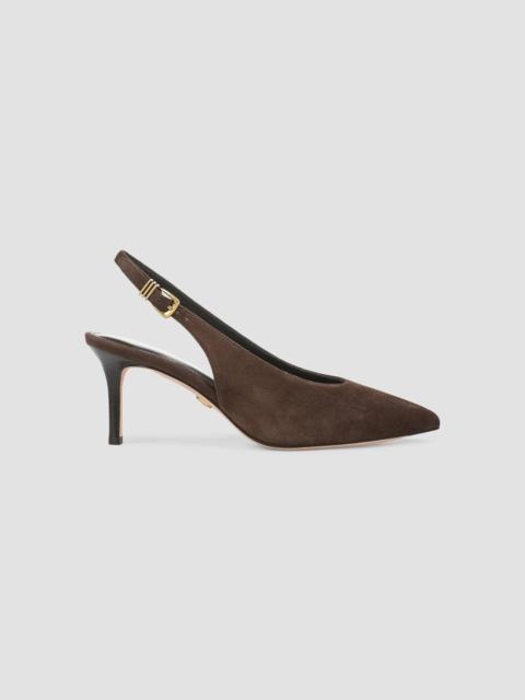 VERONICA BEARD Women's Luciana 70MM Suede Slingback Pumps - Espresso