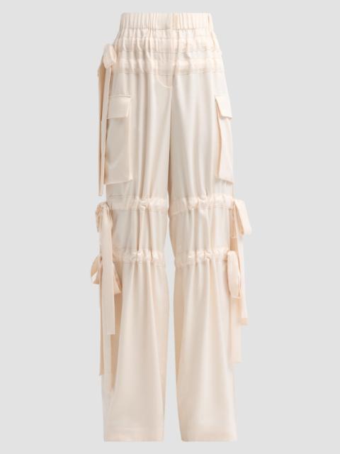 AKNVAS Women's Odin Satin Trousers - Cream