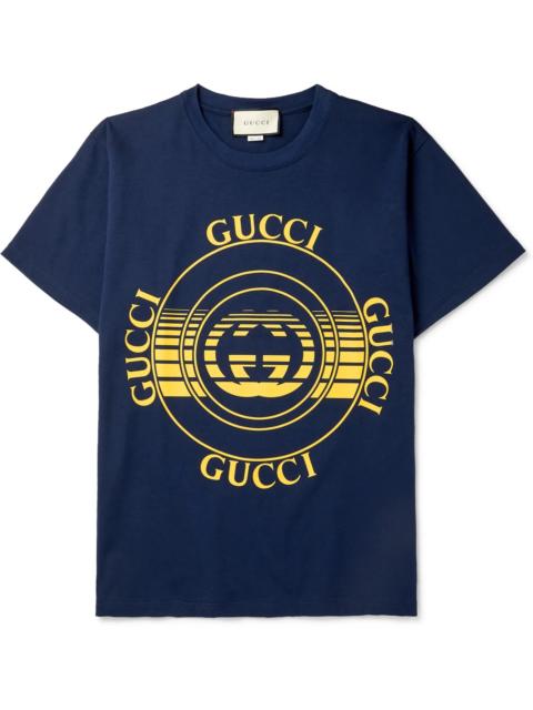 GUCCI Printed Cotton-Jersey T-Shirt
