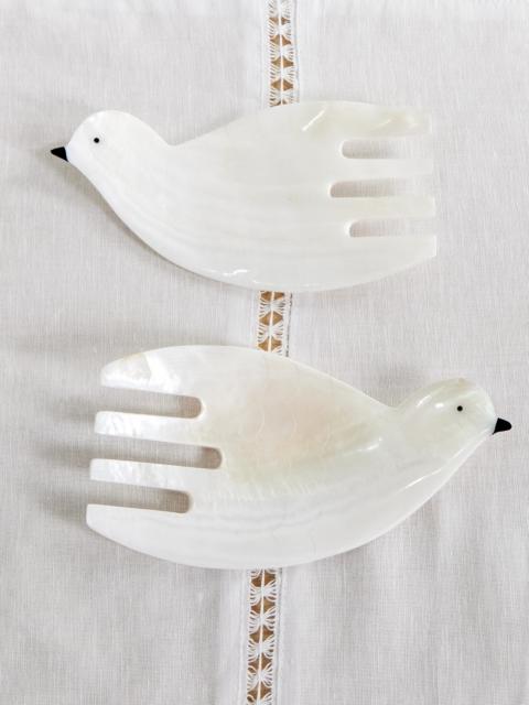 Gohar World Dove Mother-of-pearl Salad Servers