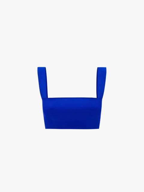 Victoria Beckham VB Body Strap Bandeau Top In Cobalt