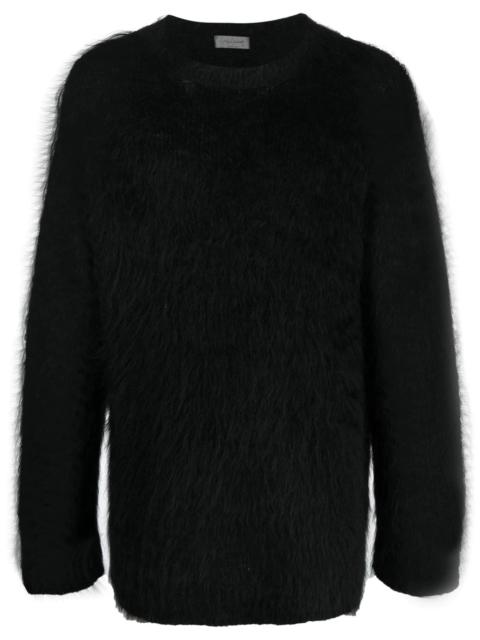 Yohji Yamamoto furry-knit design jumper