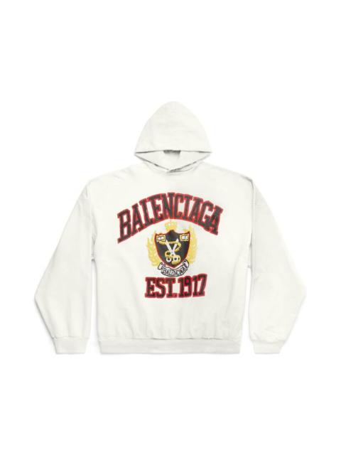 BALENCIAGA Diy College Hoodie Medium Fit in White