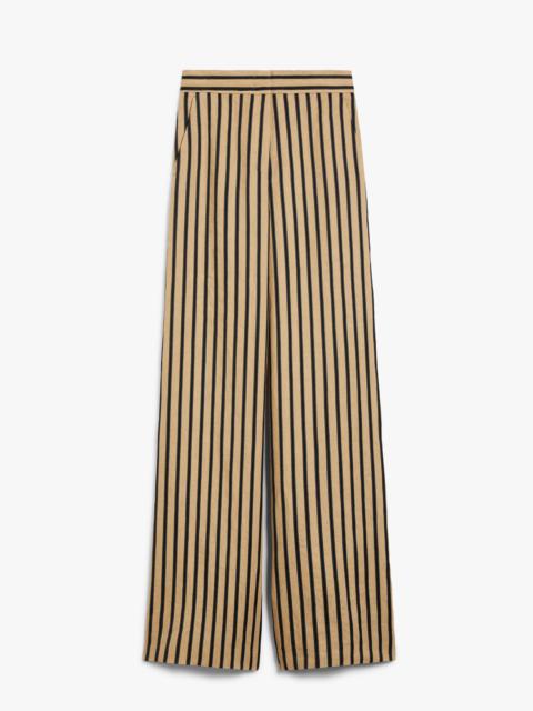 Max Mara CESTINO Striped linen and cotton trousers