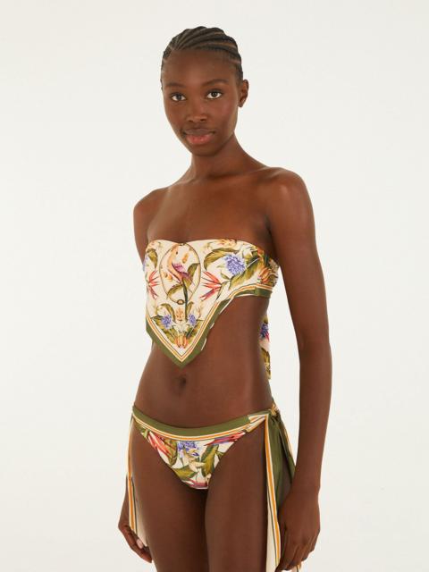 FARM RIO Light Blush Strelitzia Bow Bikini Bottom