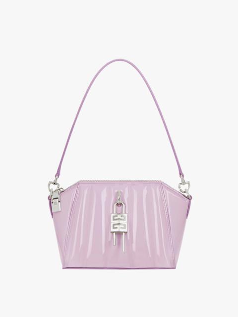 Givenchy XS ANTIGONA LOCK BAG IN PADDED PATENT LEATHER