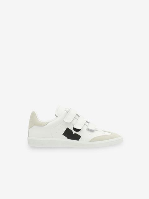 Isabel Marant BETH LOGO LEATHER SNEAKERS