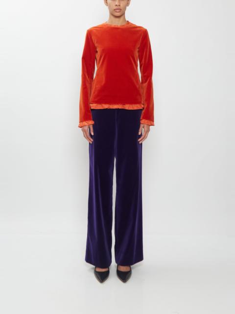 COLLEEN ALLEN Cotton Velvet Pant