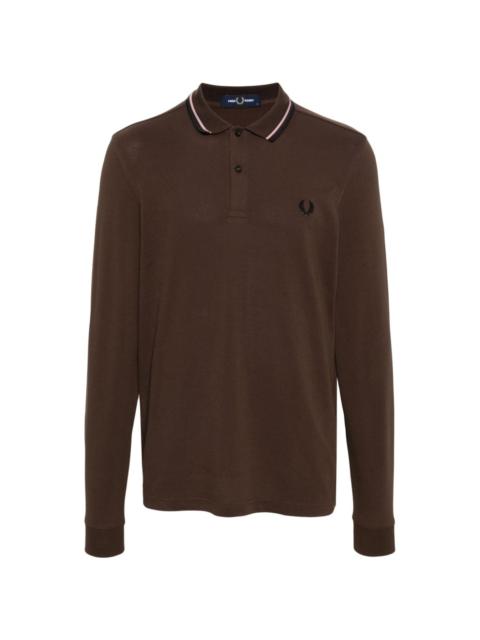 Fred Perry logo-embroidered cotton polo shirt