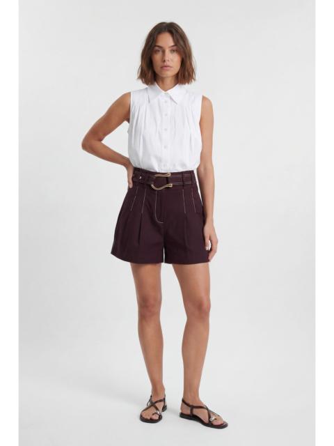 KAREN MILLEN Tailored Top Stitch Detail Bermuda Short