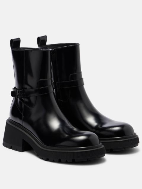 JIMMY CHOO Conny leather ankle boots