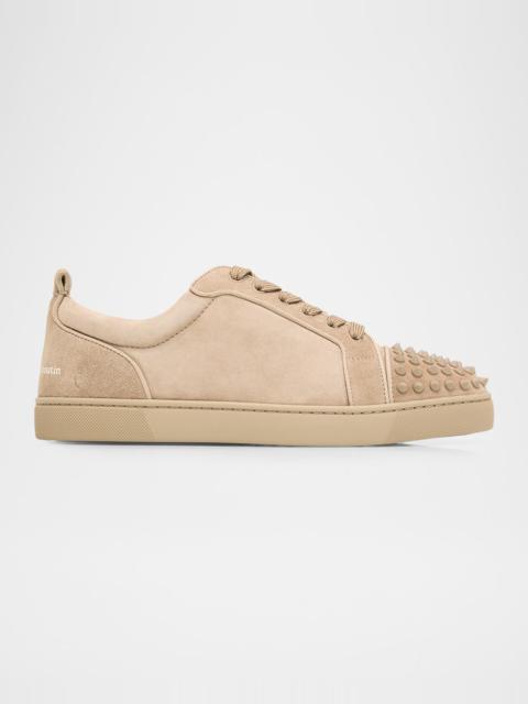 Christian Louboutin Louis Jr Spikes Canopy Suede Sneakers