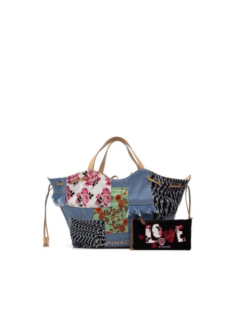 PINKO floral-print tote bag